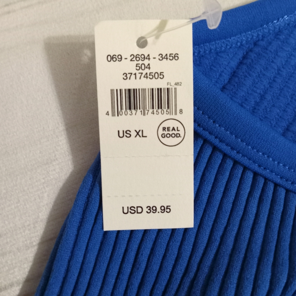 AERIE Longline Seamless Royal Blue Bralette - Picture 13 of 14